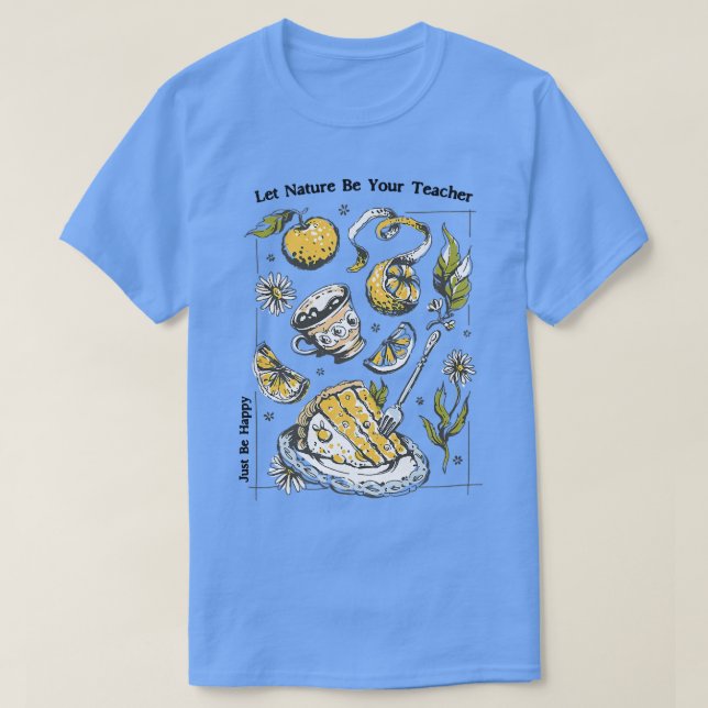 Vintager CottageNaturLover LifestyleGlücklich T-Shirt (Design vorne)