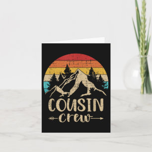 Vintager Cousin Crew Sommercampinggebirge Karte