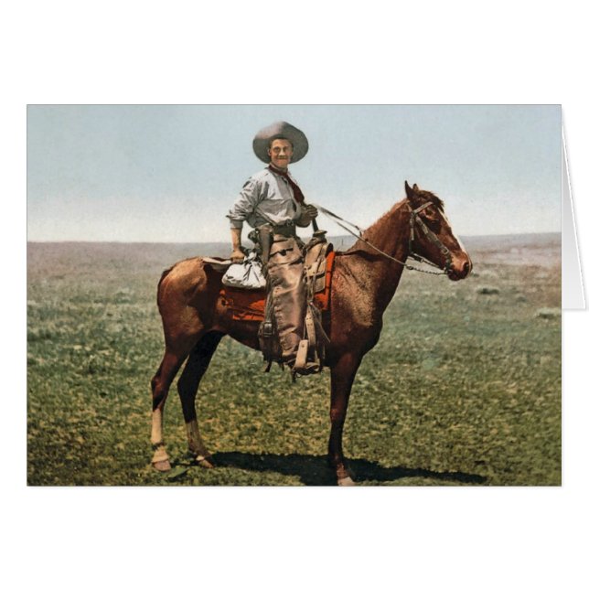 Vintager Cowboy - ca. 1904 (Vorderseite (Horizontal))