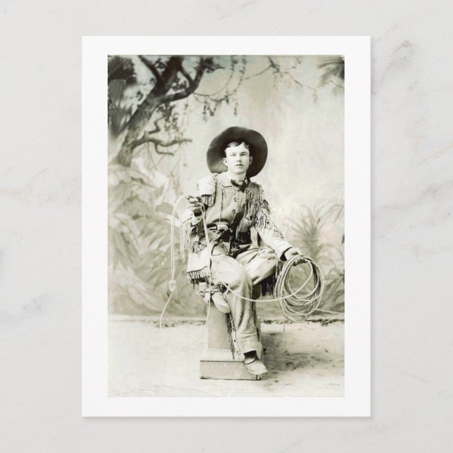 Vintager Cowboy um 1900 Postkarte (Vorderseite)