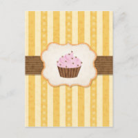 Vintager Cupcake-Hintergrund