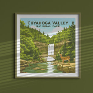 Vintager Cuyahoga-Nationalpark Poster
