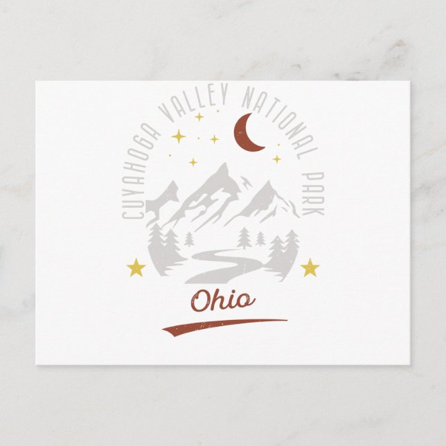 Vintager Cuyahoga Tal Nationalpark Ohio Postkarte (Vorderseite)