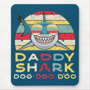 Vintager Daddy Shark "Doo Doo Doo Doo" Mousepad