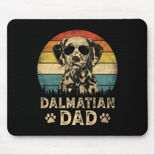 Vintager Dalmatiner Vater Hunde Liebhaber Vater#39 Mousepad