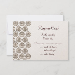 Vintager Damask-UAWG RSVP Karte
