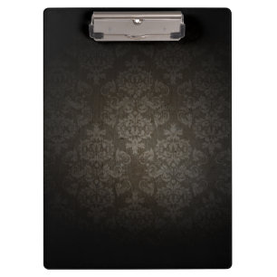 Vintager Damast-elegante Dunkelheit Klemmbrett