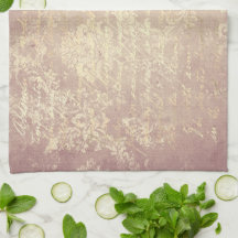 Vintager Damast und Drehgold Rosa bedrückt