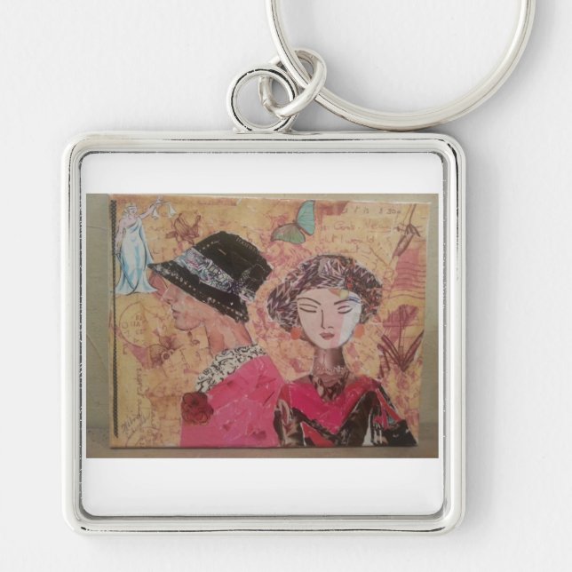 Vintager Damen-Schlüsselanhänger Schlüsselanhänger (Vorne)
