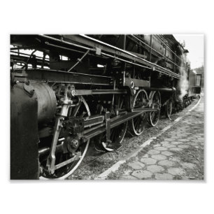 Vintager Dampf-Zug Fotodruck