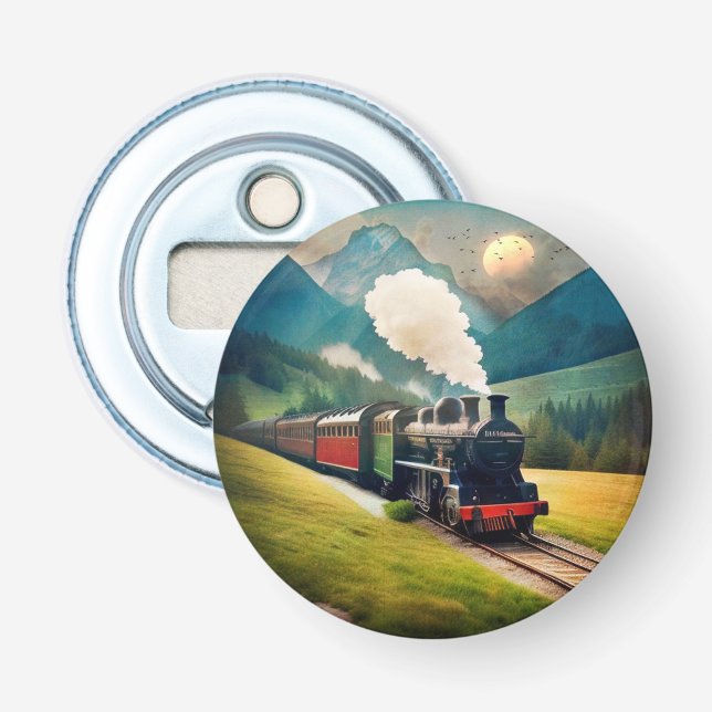 Vintager Dampfzug Flaschenöffner (Vorderseite)