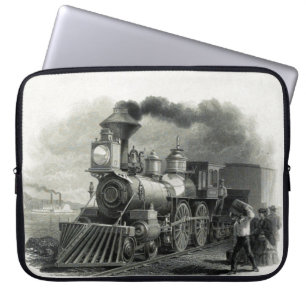 Vintager Dampfzug Laptopschutzhülle