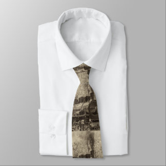 Vintager Dampfzug Necktie Krawatte