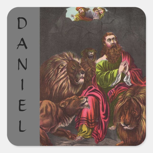 Vintager Daniel im Lions Den Sticker (Vorderseite)