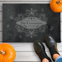 Vintager Dark Gothic Macabre Halloween Familiennam Fußmatte
