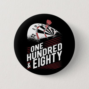 Vintager Dart-Aufziehbrett 180 Darts Button