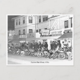 Vintager Daytona Bike Week Street View Postkarte