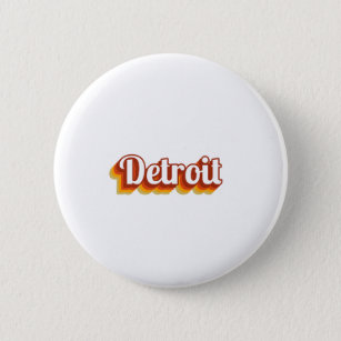 Vintager Detroit Button