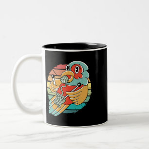 Vintager deutscher Drahthaar Zeiger Kopf zeichne t Zweifarbige Tasse