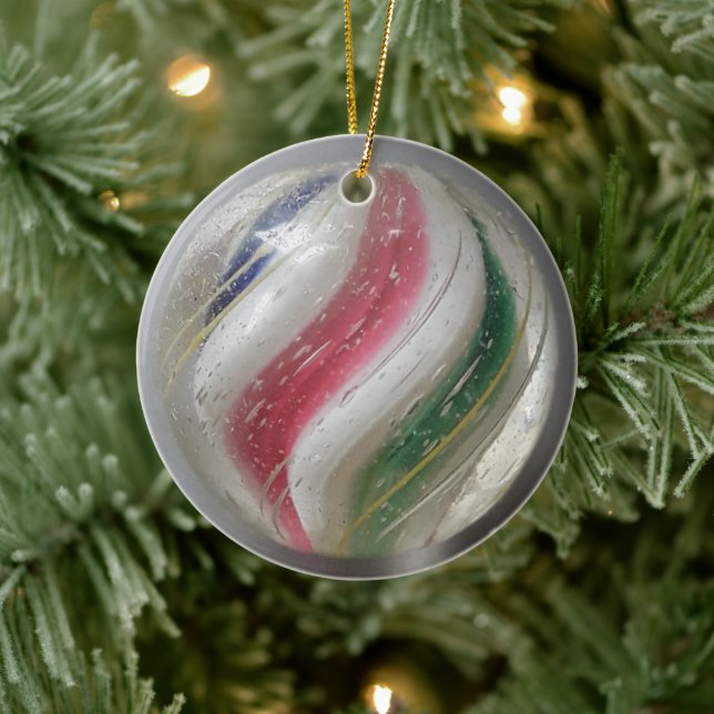 Vintager deutscher Handmarmor Keramik Ornament (Baum)