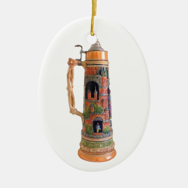 Vintager Deutscher Stein Keramikornament (Vorne)