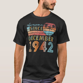 Vintager Dezember 1942 92 Jahre alt 80. T-Shirt