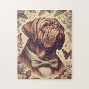 Vintager Dogue de Bordeaux Illustration