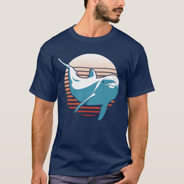 Vintager Dolphin-T - Shirt (Vorderseite)