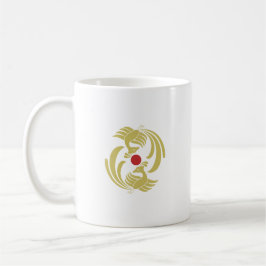 Vintager Doppelphoenix Kaffeetasse