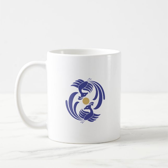 Vintager Doppelphoenix Kaffeetasse (Links)