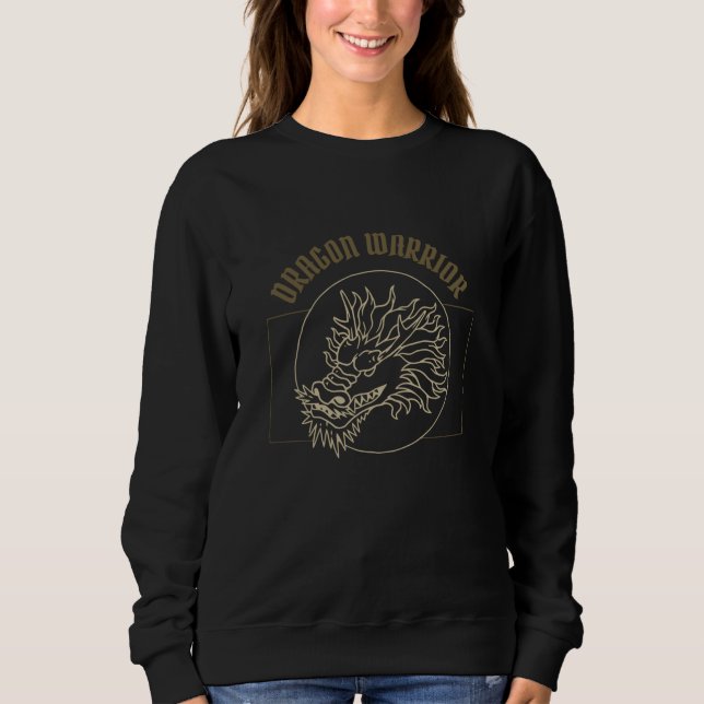 Vintager Drachenkrieger Sweatshirt (Vorderseite)