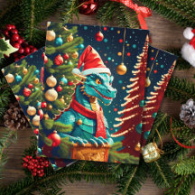 Vintager Dragon zu Weihnachten ai