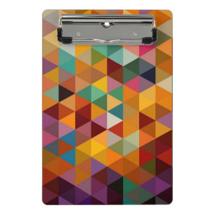 Vintager Dreieck-Muster-Hintergrund Mini Klemmbrett