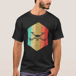 Vintager Drohnenpilot Retro Drone Flying Quadcopte T-Shirt