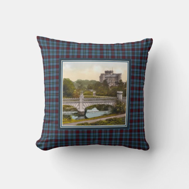 Vintager Eglinton Schloss-MontgomeryTartan Kissen (Vorderseite)
