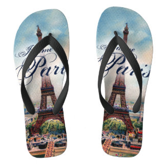Vintager Eiffel-Turm Flip Flops
