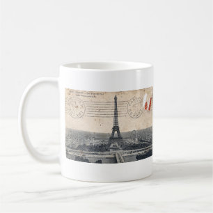 Vintager Eiffel-Turm Kaffeetasse