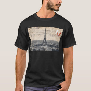 Vintager Eiffel-Turm T-Shirt