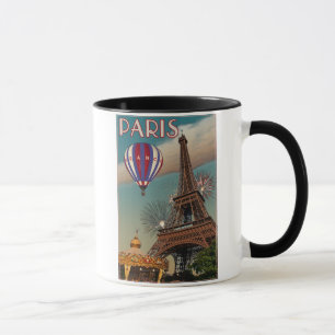 Vintager Eiffel-Turm Tasse