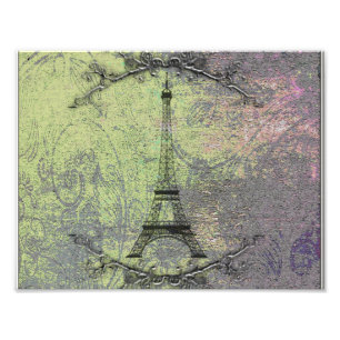 Vintager Eiffelturm Fotodruck