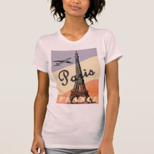 Vintager Eiffelturm Paris T-Shirt