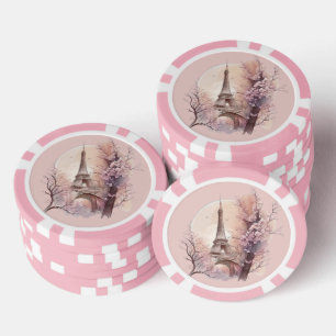 Vintager Eiffelturm Poker Chip