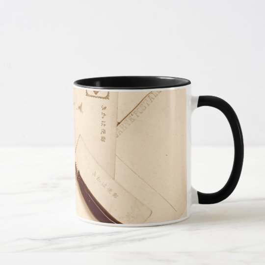 Vintager Eintagsfliegewickelrock Tasse