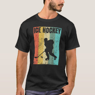 Vintager Eishockey-Sportspieler T-Shirt
