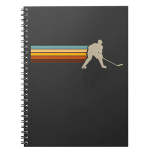 Vintager Eishockeycenter-Defensivspieler Notizblock