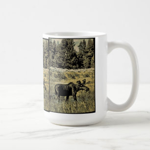 Vintager Elch Kaffeetasse