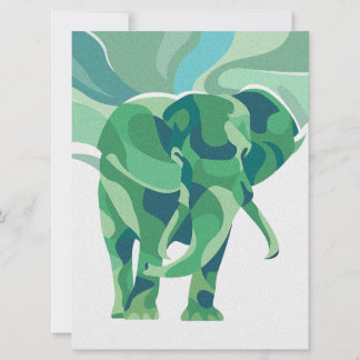 Vintager Elefant farbenfroh |Niedliches Weihnachts