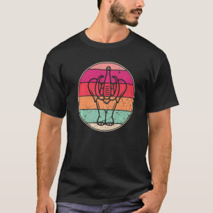 Vintager Elefant Retro Elephant Silhouette Tier T-Shirt