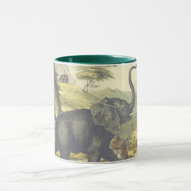 Vintager Elefant Tasse (Zentrum)