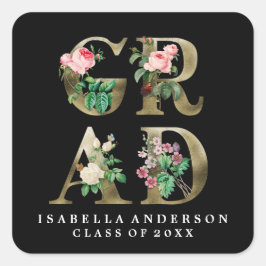 VINTAGER ELEGANTER ABSCHLUSS STICKER